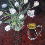 Tulips with Siver Tankard